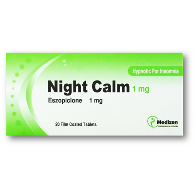 NIGHT CALM 1 MG ( ESZOPICLONE ) 30 FILM-COATED TABLETS